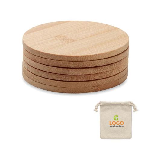 Bamboo coasters set - Image 1